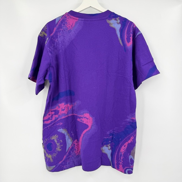 G-Star RAW Printed Boxy Eye Graphic Tee NWT Dark Violet Eye Dye XS - Picture 3 of 9